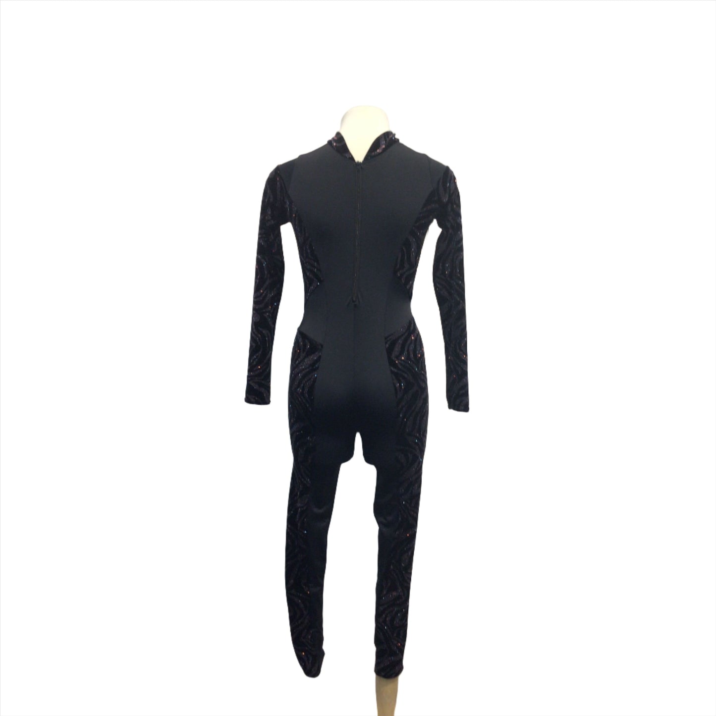 Black Unitard with Velvet