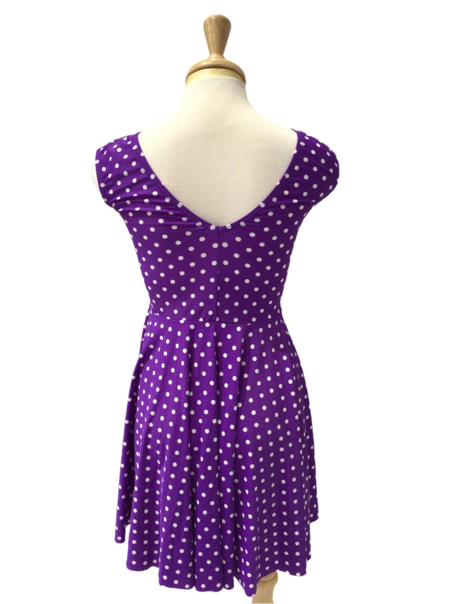 Purple Polka Dot Dress