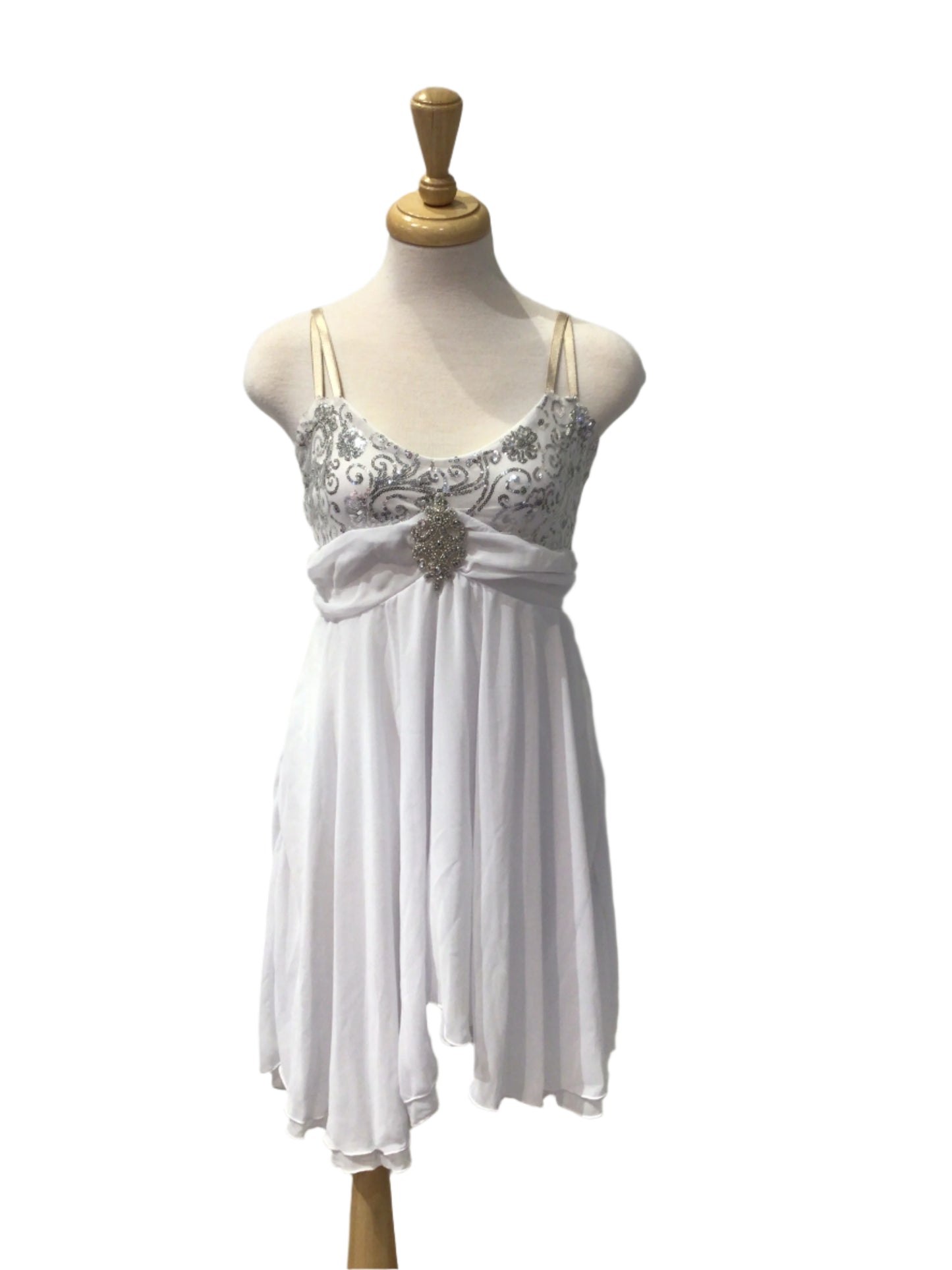 White Empire Waist Ballet Dress