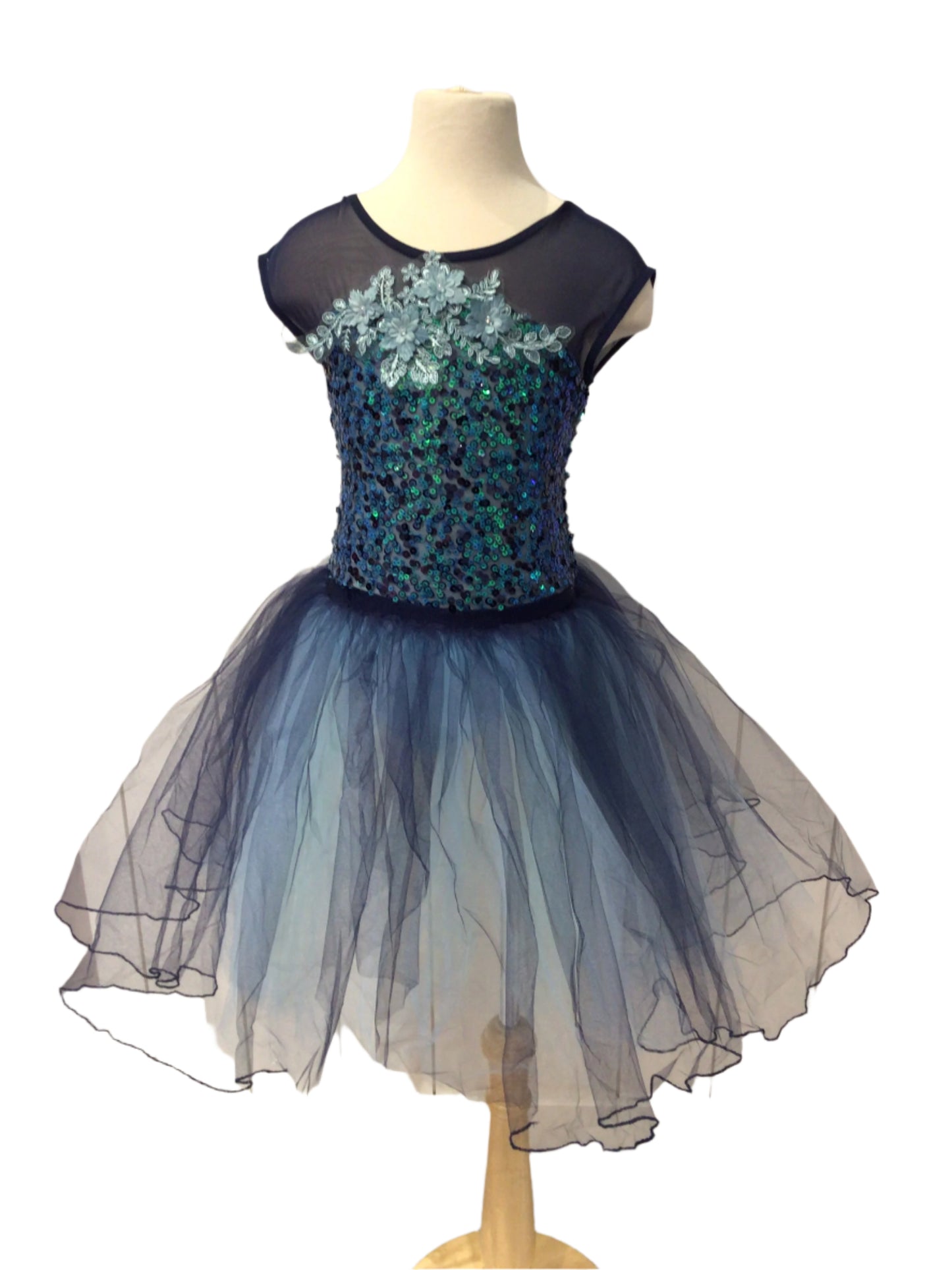 Peacock Blue Romantic Tutu