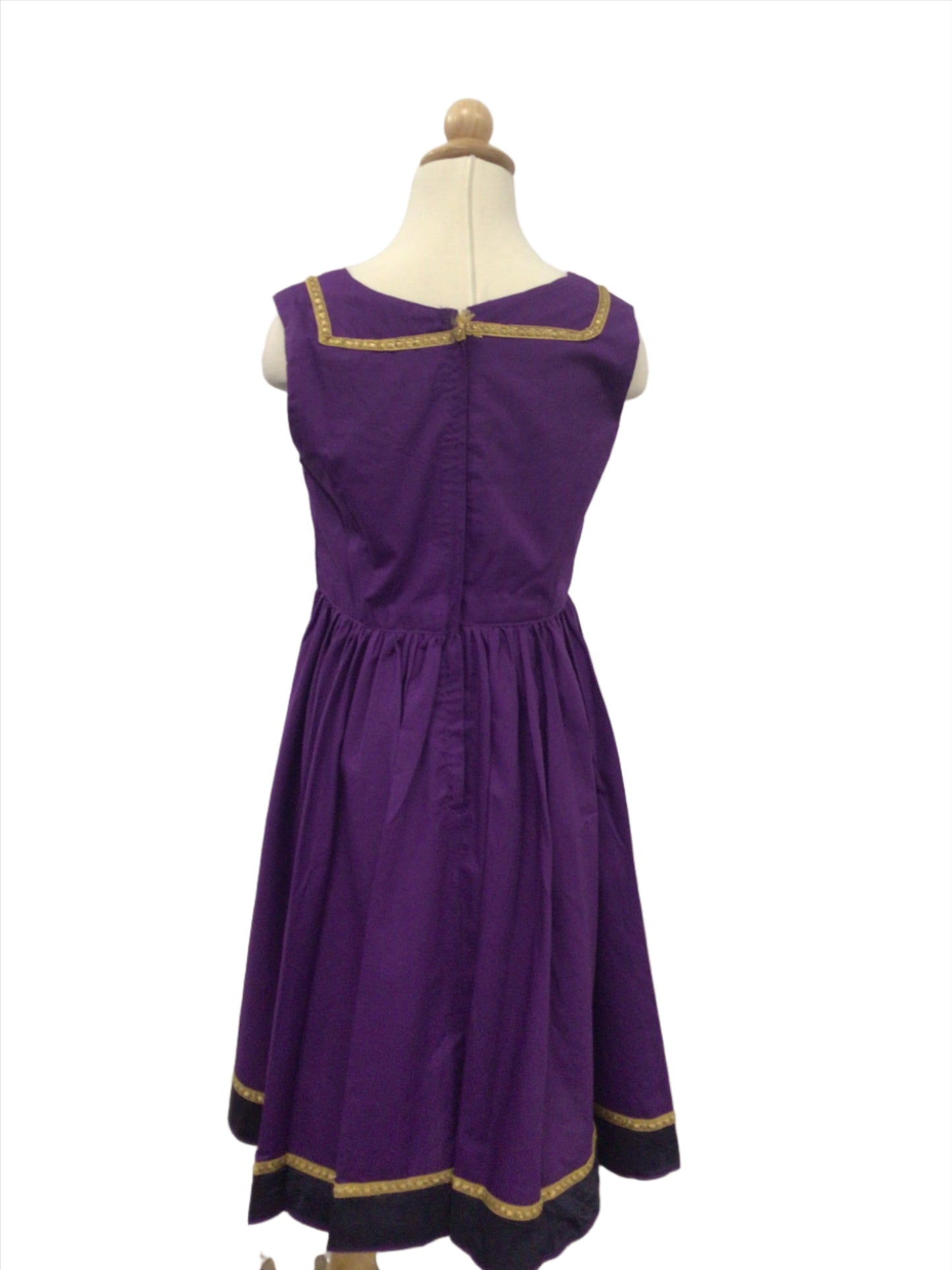 Purple Pinafore Dress