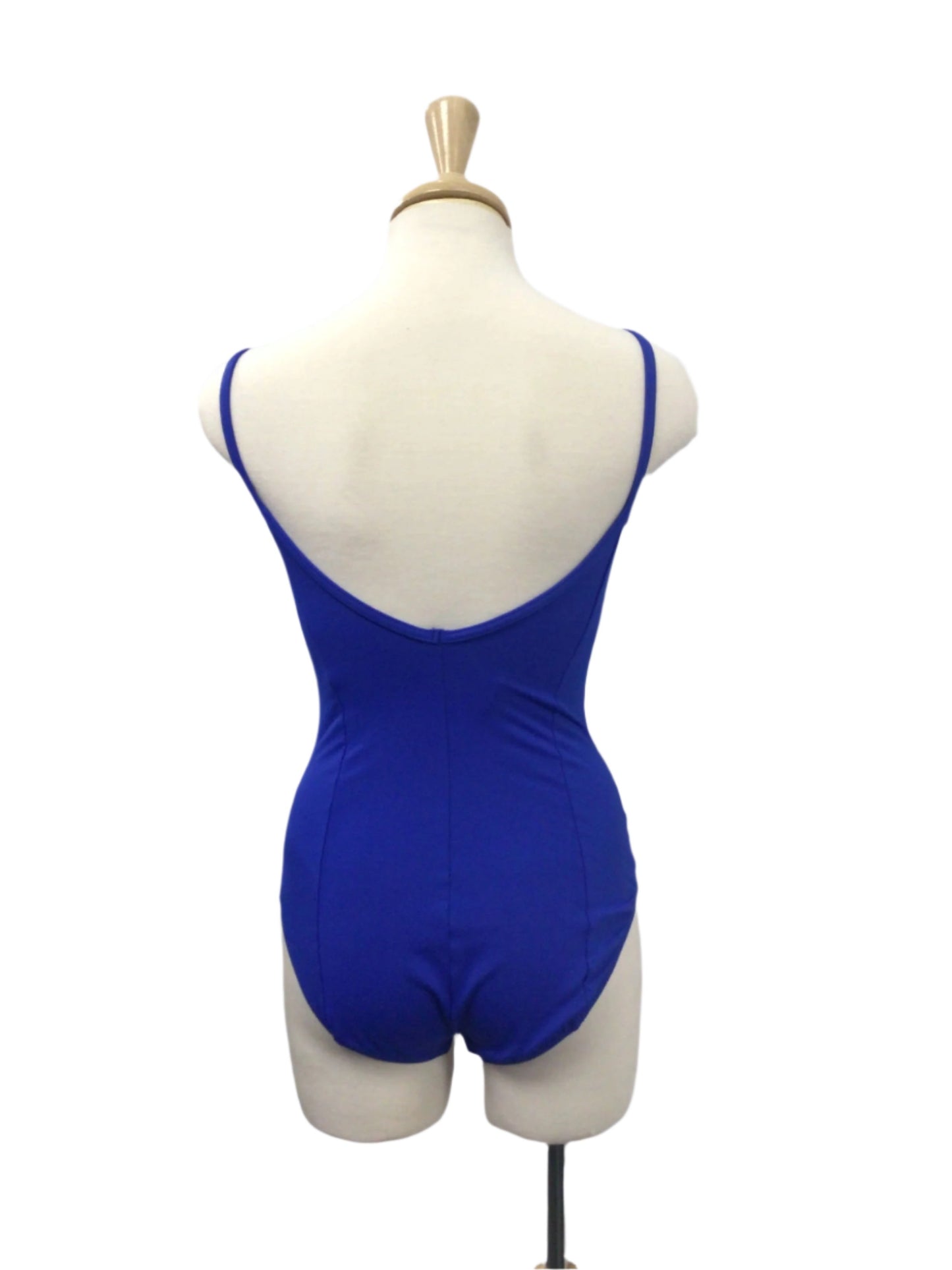 Blue Spaghetti Strap Leotard