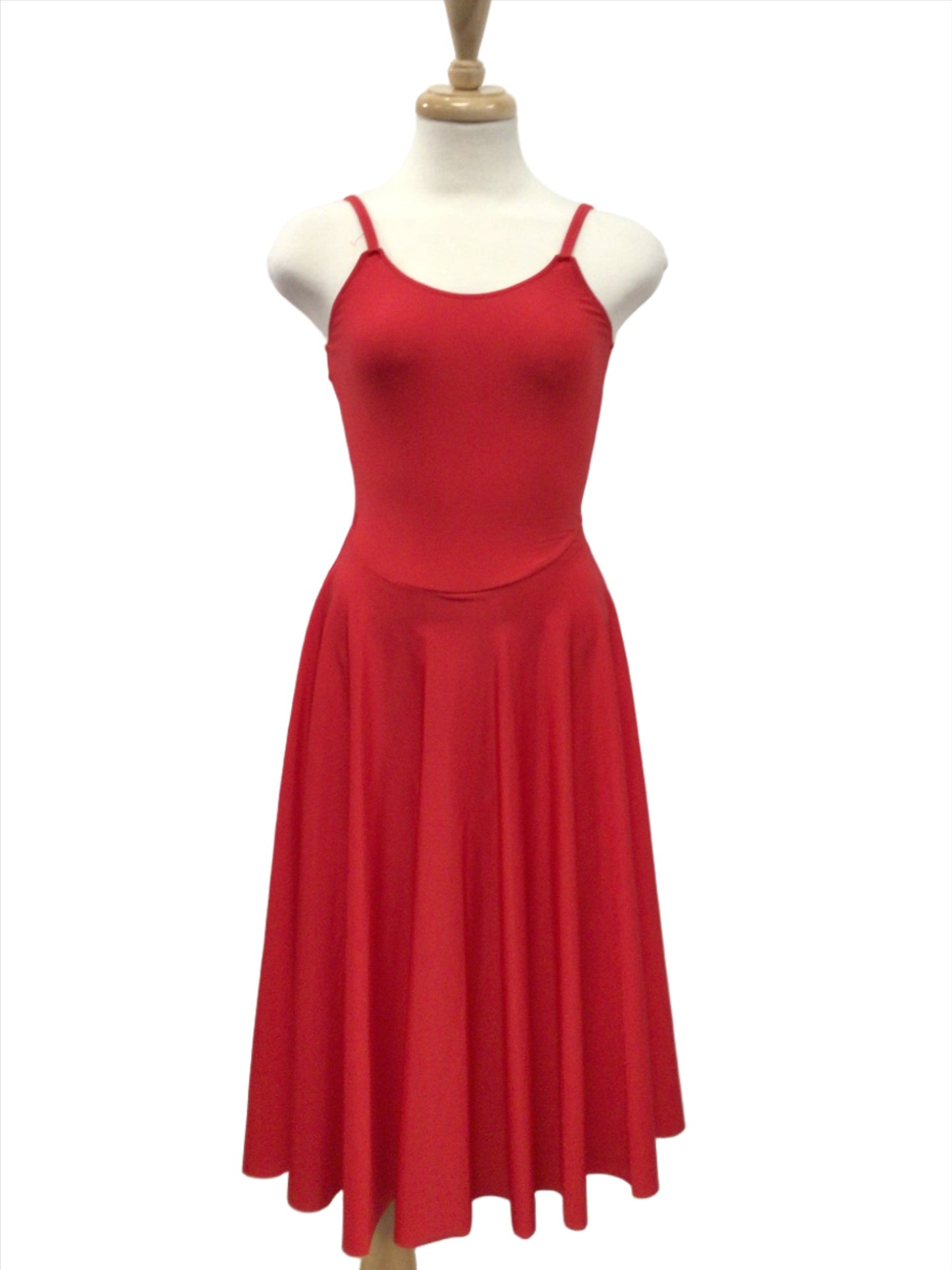 Lycra Full Length Dress Blue, Yellow and Red