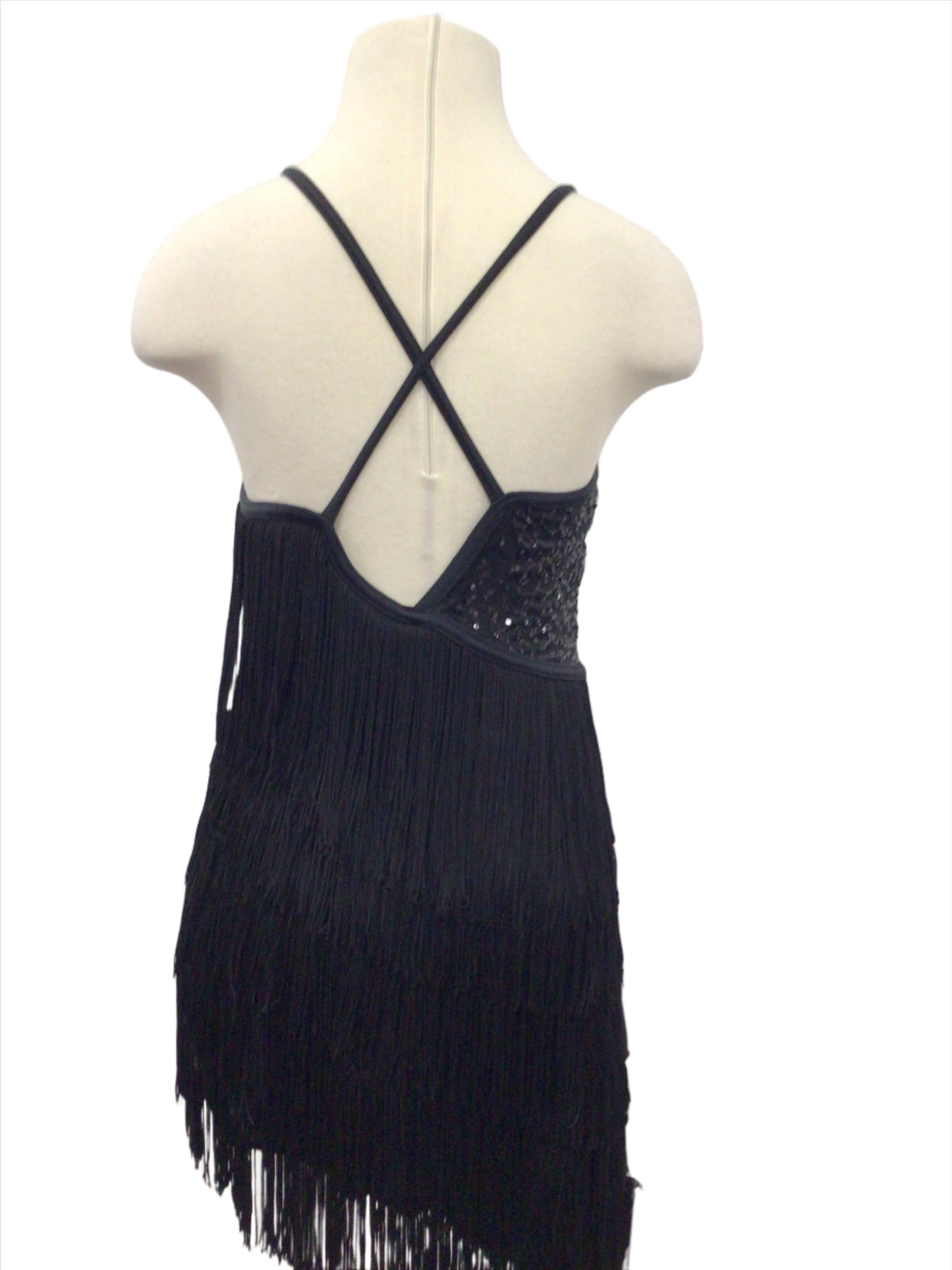 Black Fringed Biketard