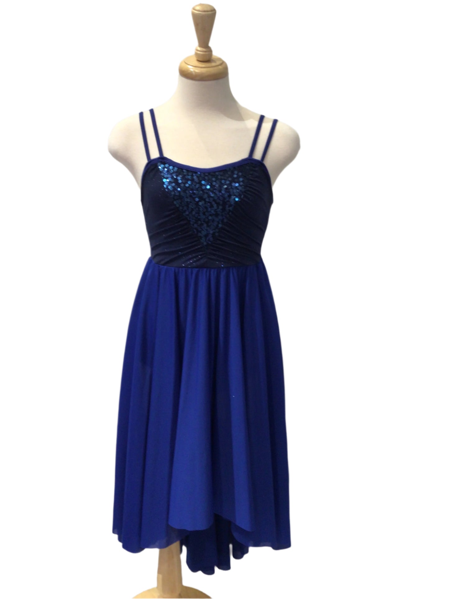 Royal Blue Long Ballet Dress