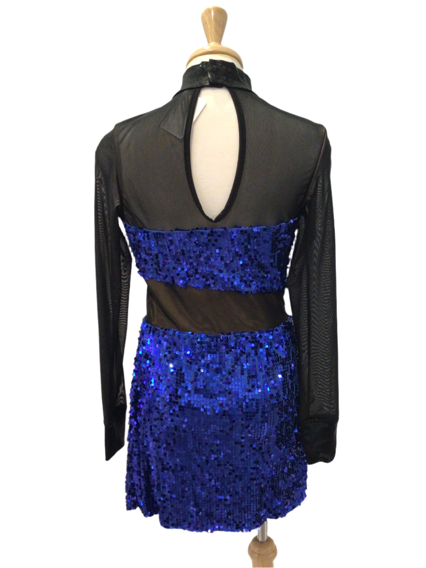 Royal Blue and Black Dress