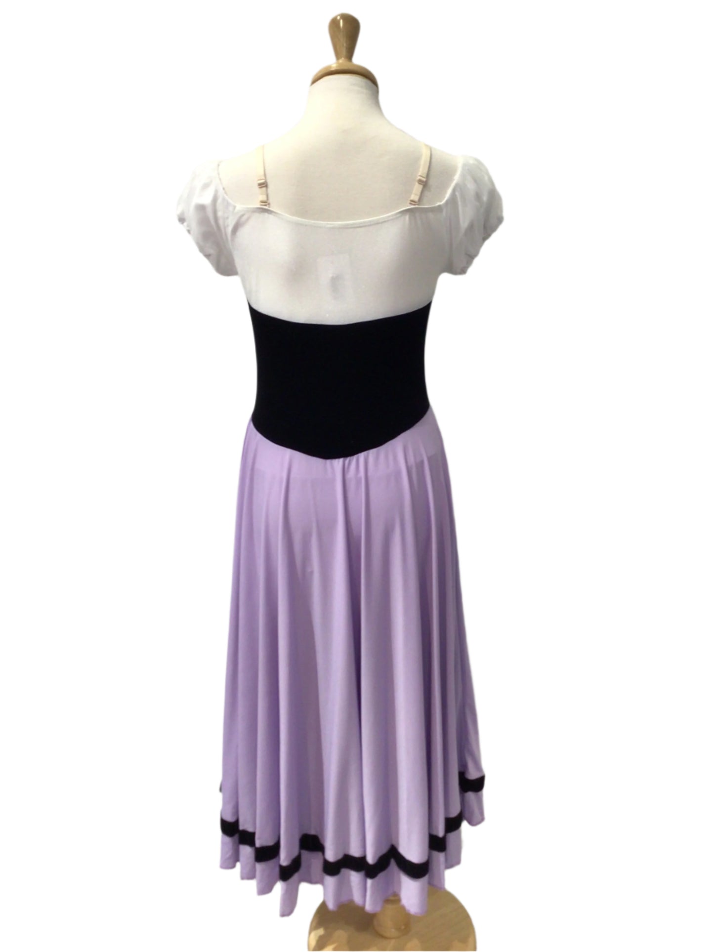 Violet Peasant Dress