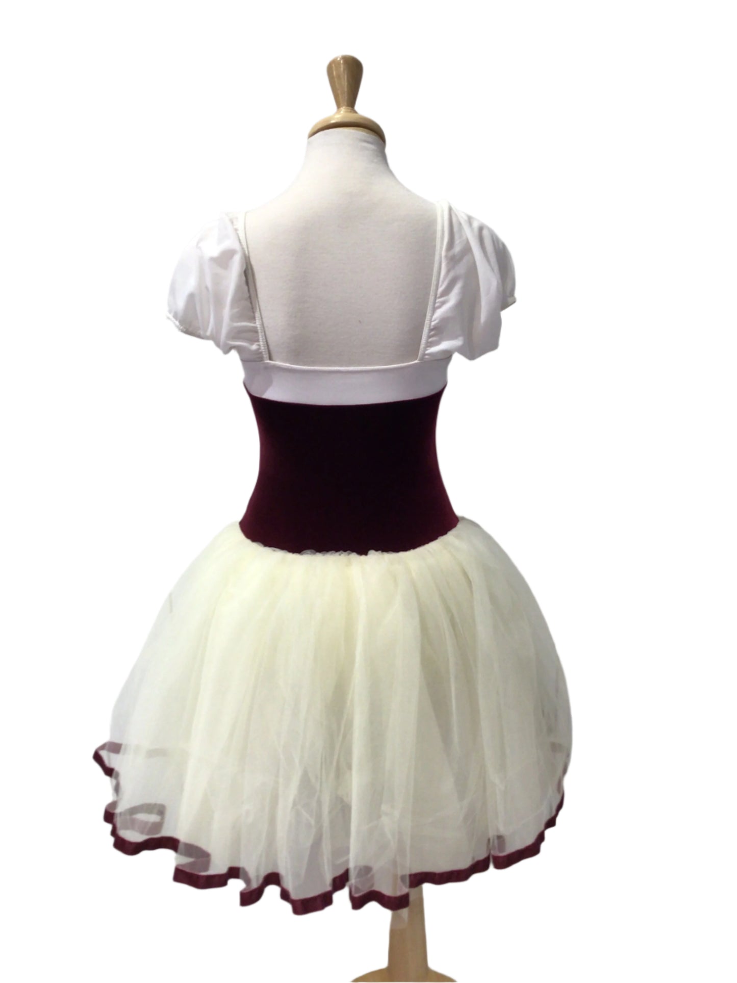 Burgundy Peasant Romantic Tutu