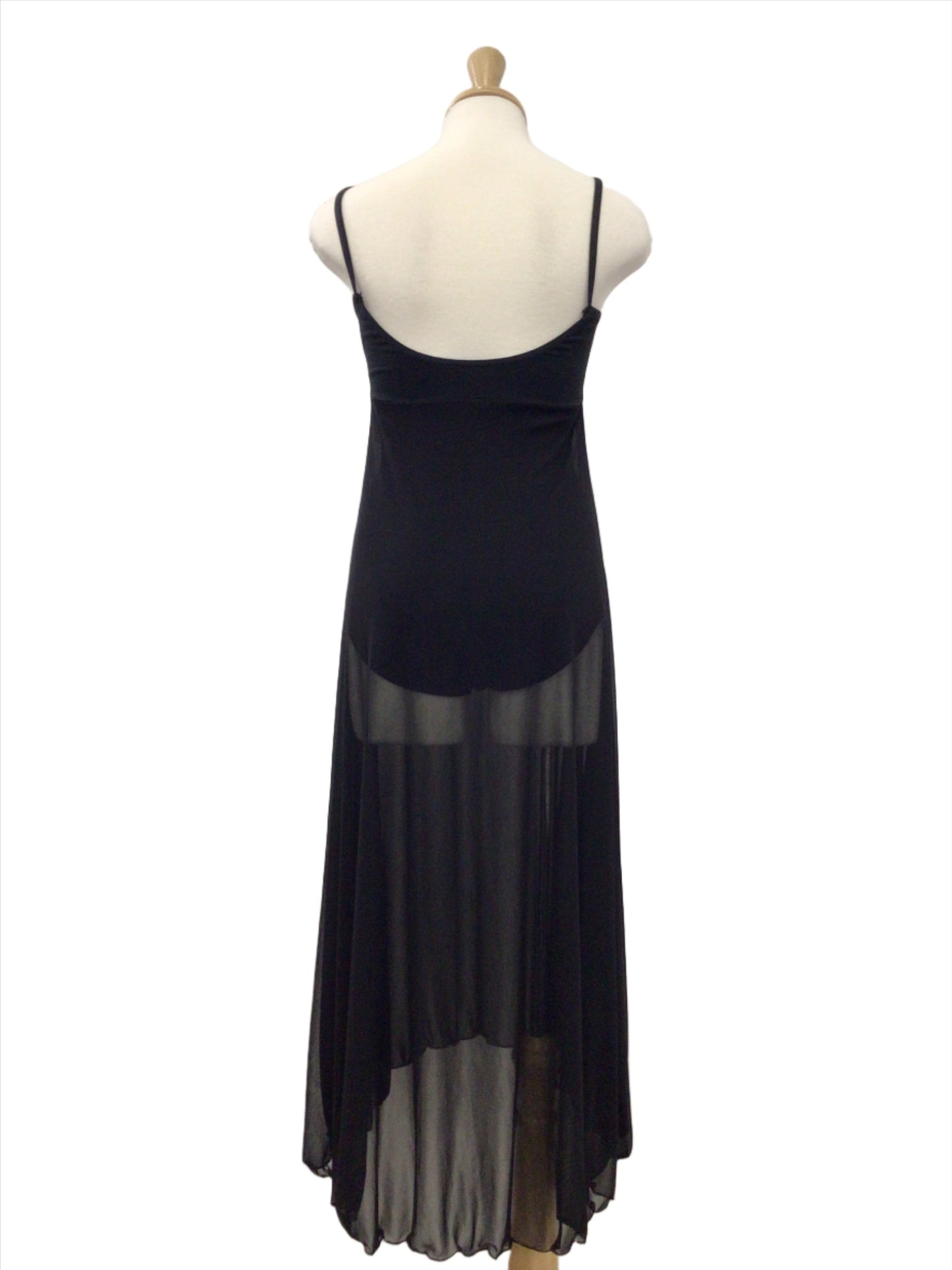 Empire Waist Long Black Dress