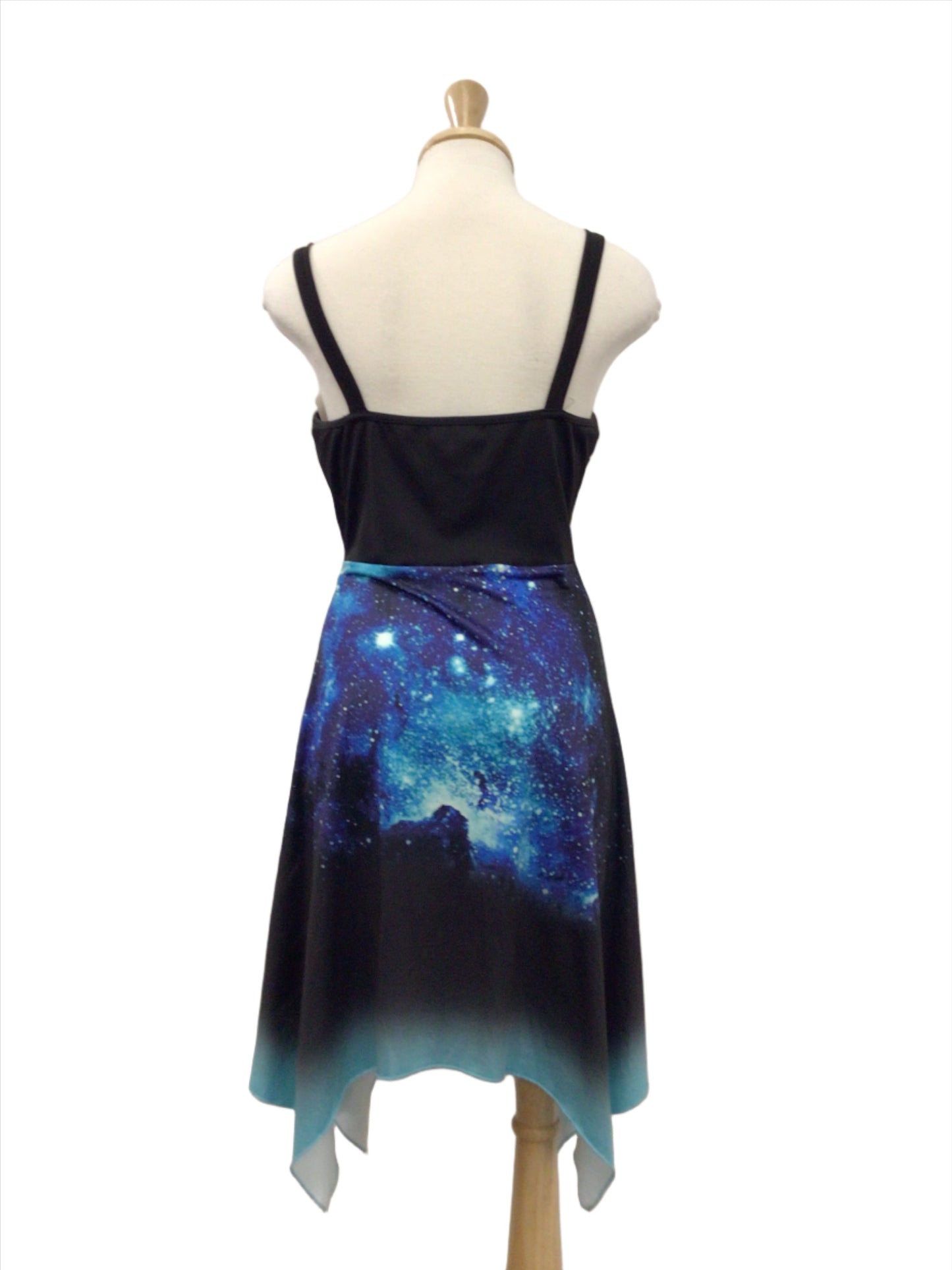 Black and Blue Galaxy Dress