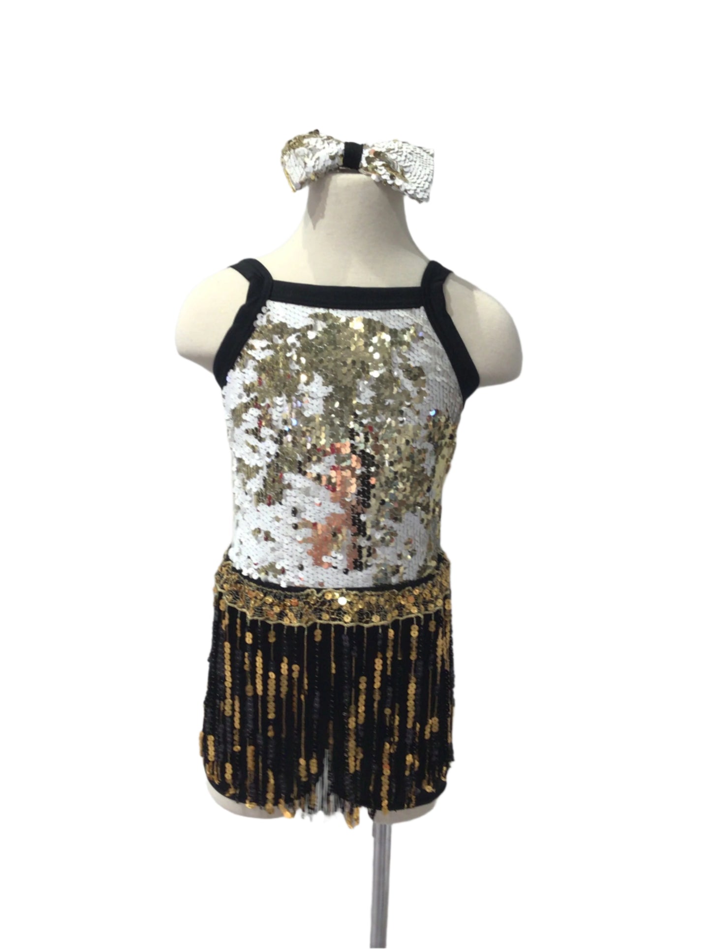 Black White and Gold Three Piece Combo Costume