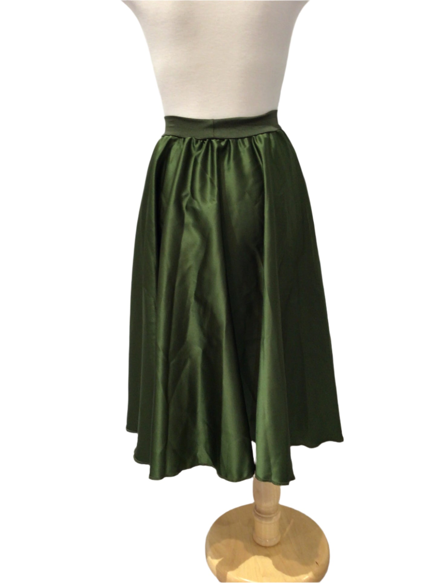 Forest Green Shiny Skirt