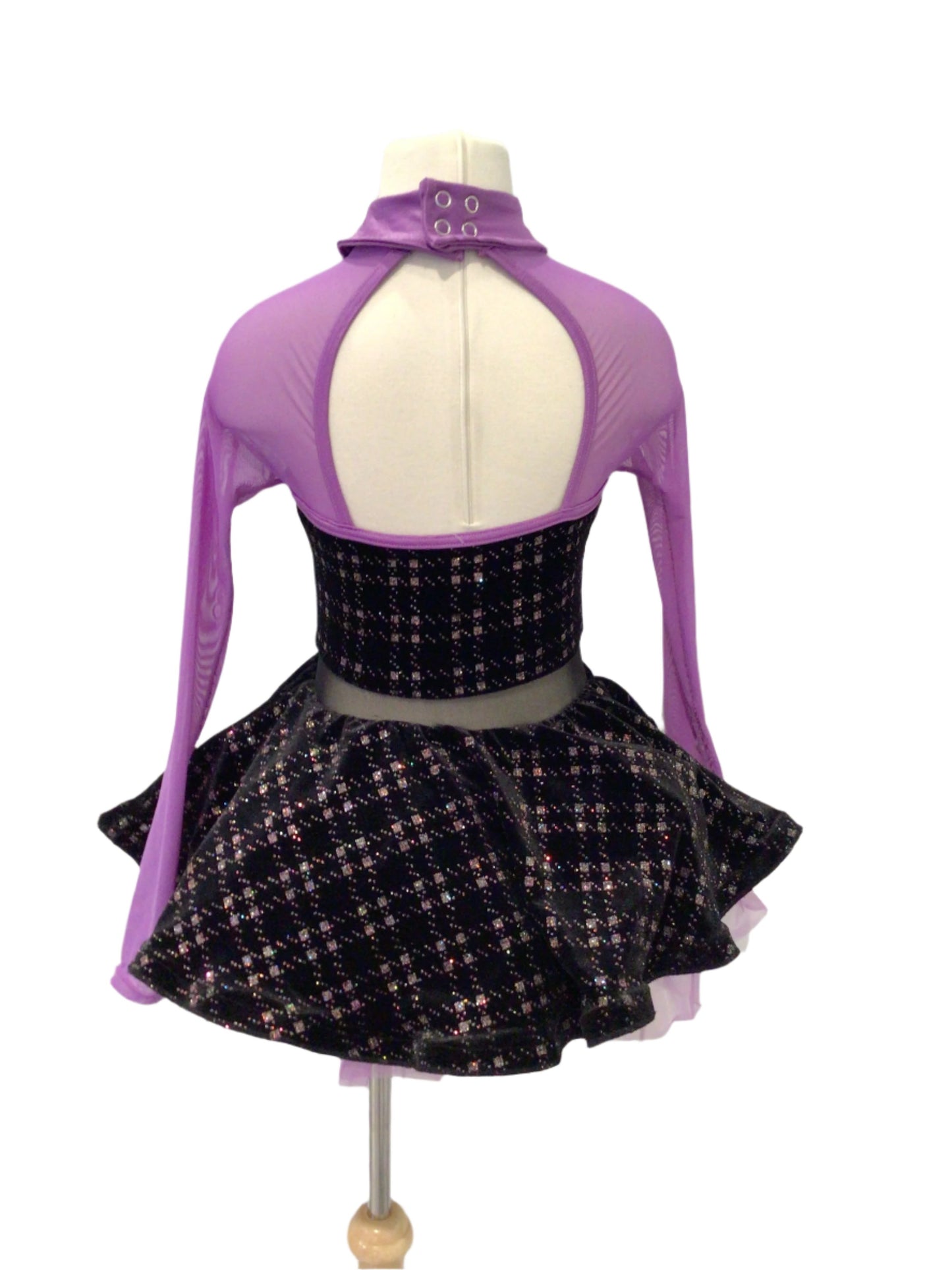Purple Mesh Long Sleeve tutu
