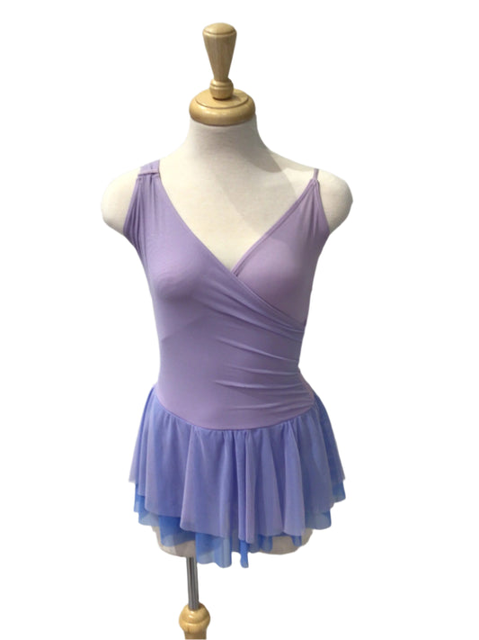 Light Purple and Blue Short Dress