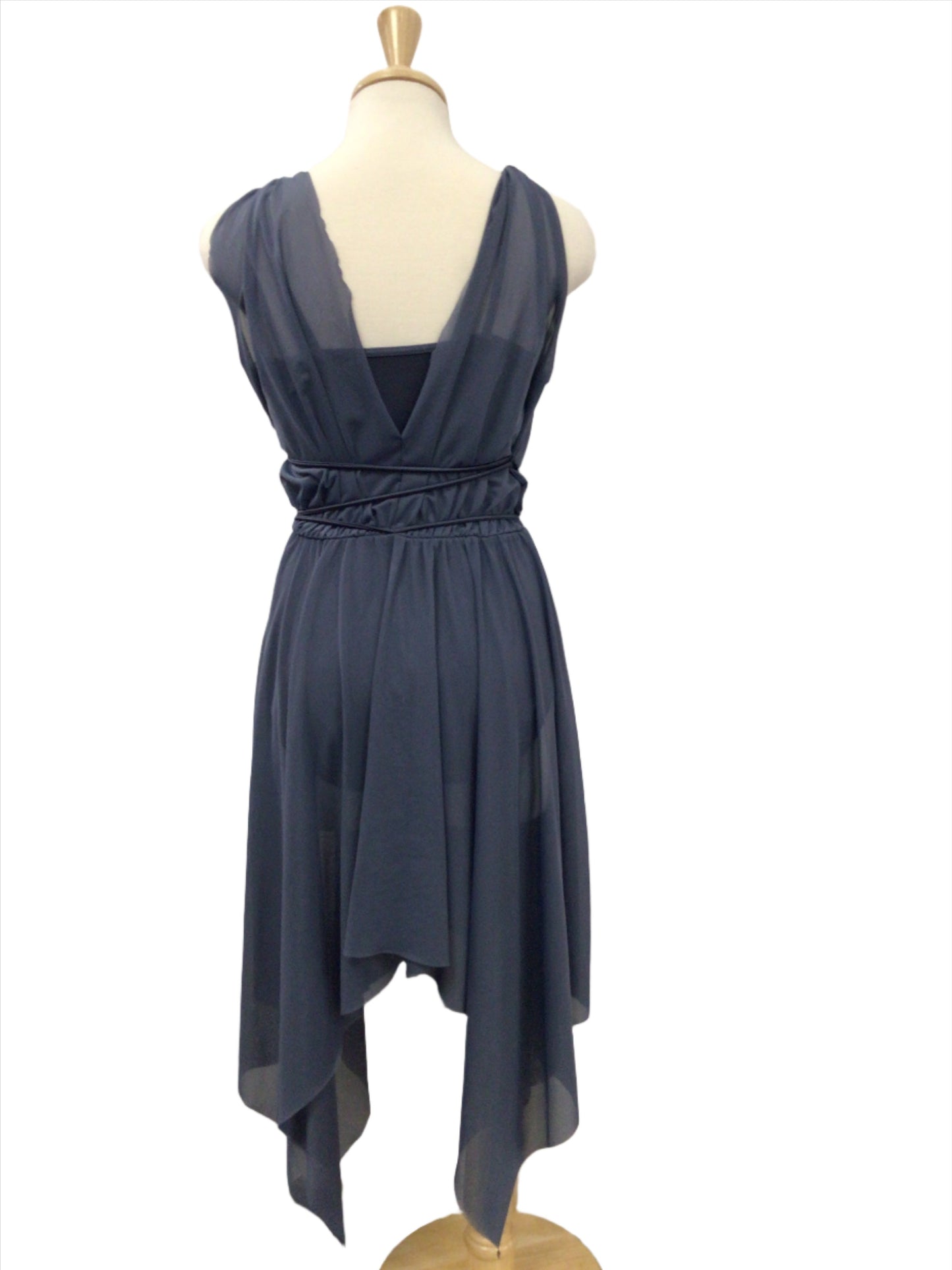 Navy Full Length Lyrical Dress