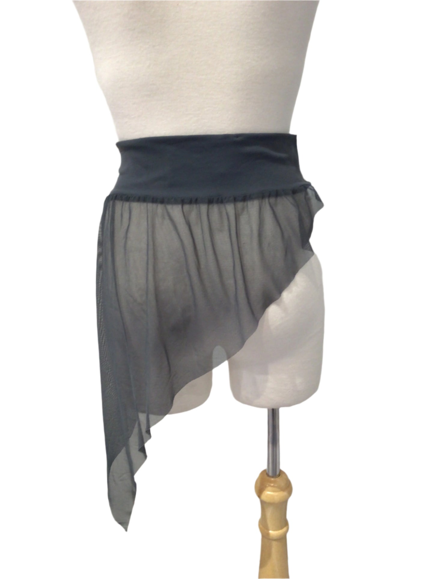 Grey Blue Half Skirt