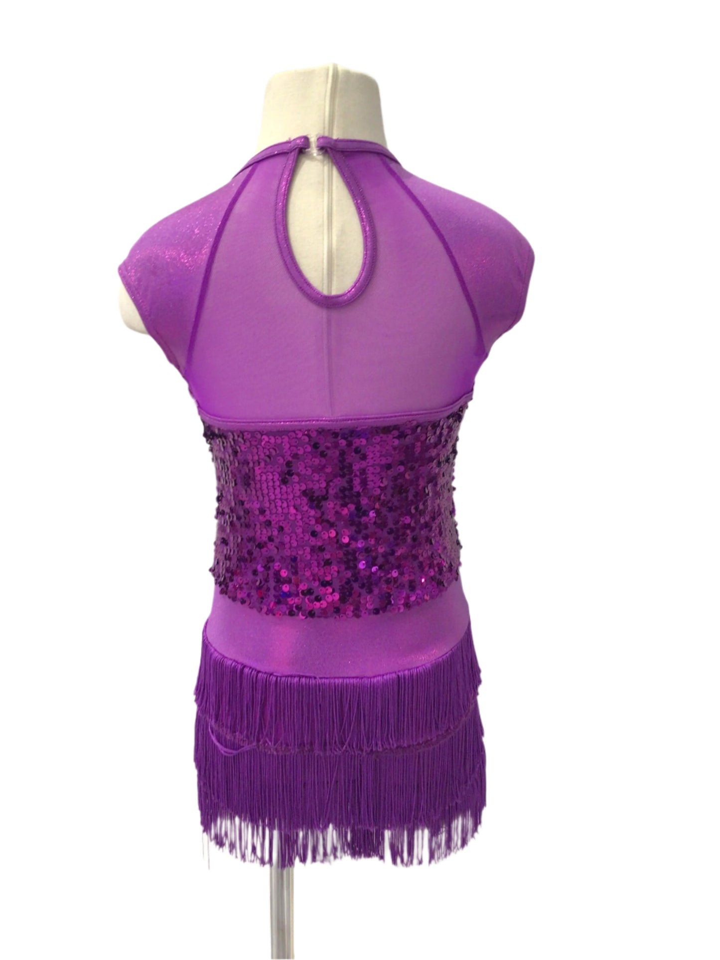 Purple Sequin Fringe Jazz