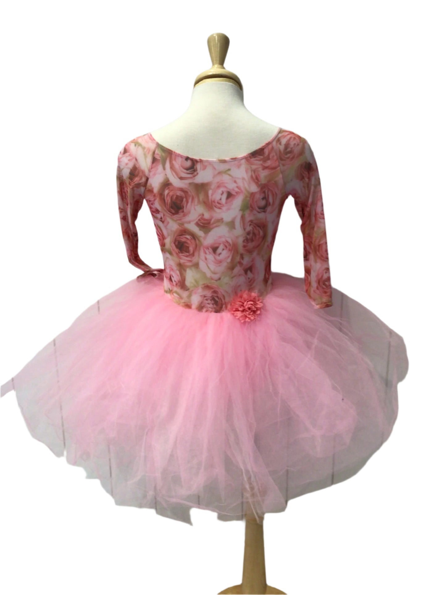 Pink Rose Long Sleeve Romantic Tutu