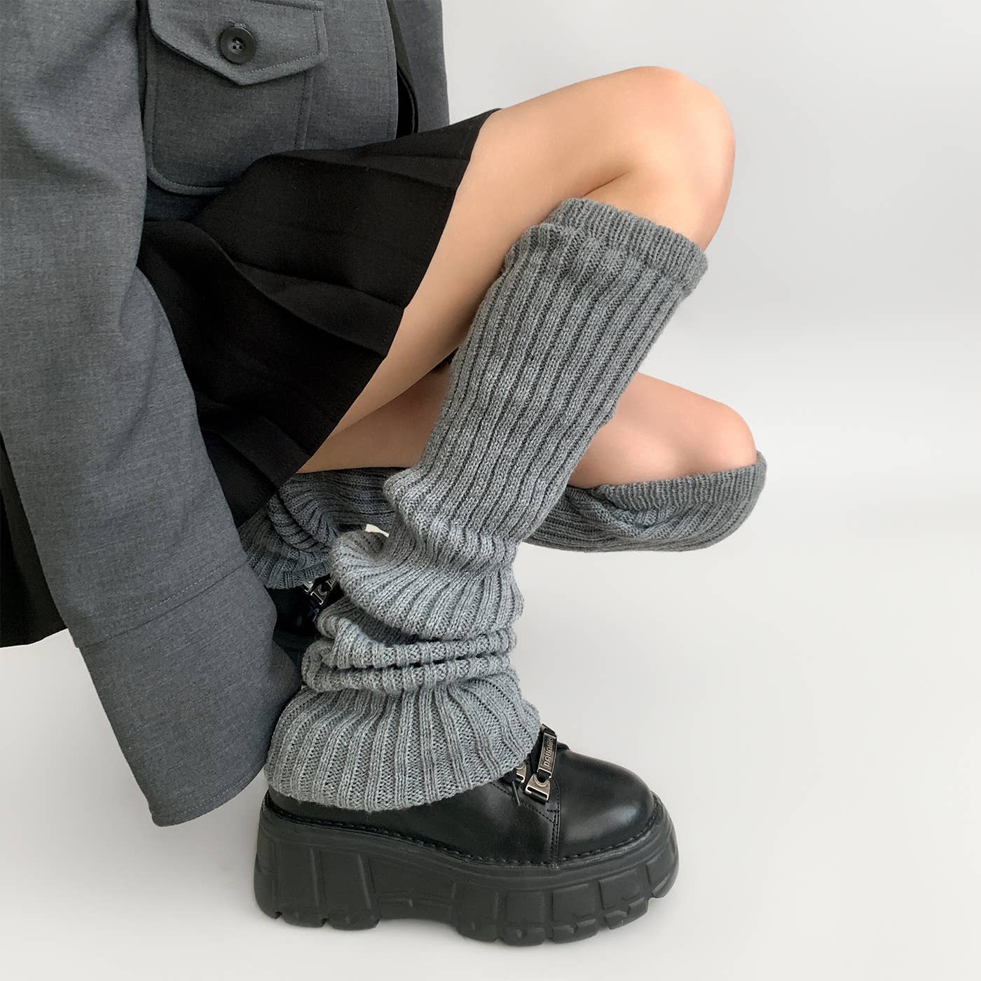 Chunky Ribbed Knit Leg Warmers