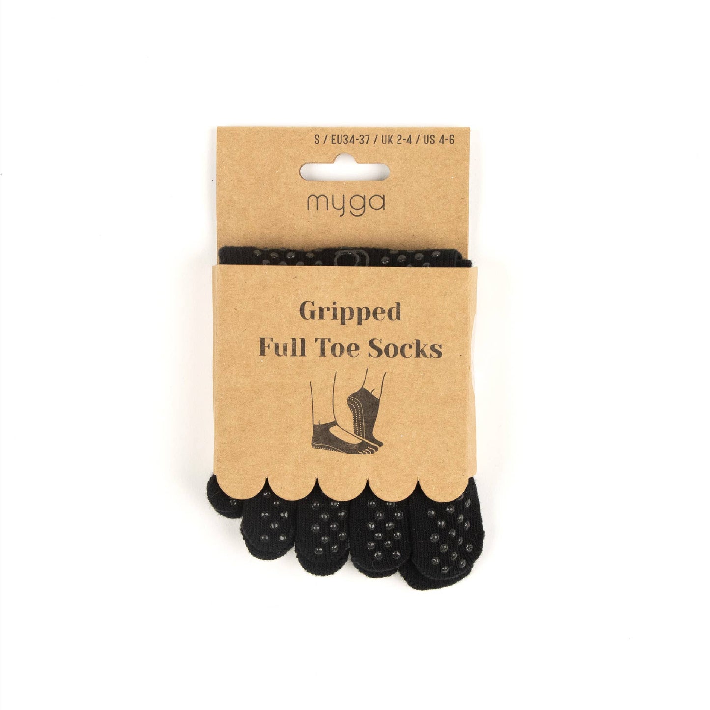 Myga - Gripped Full Toe Yoga Socks