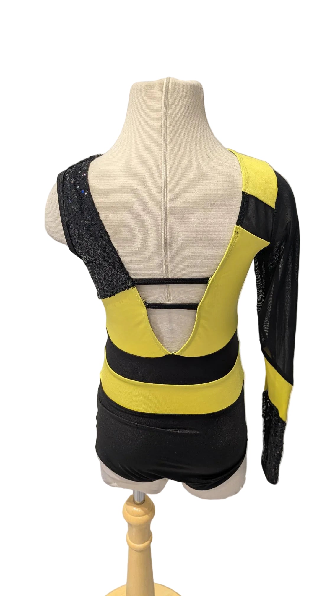 Yellow and Black One Sleeve Jazz