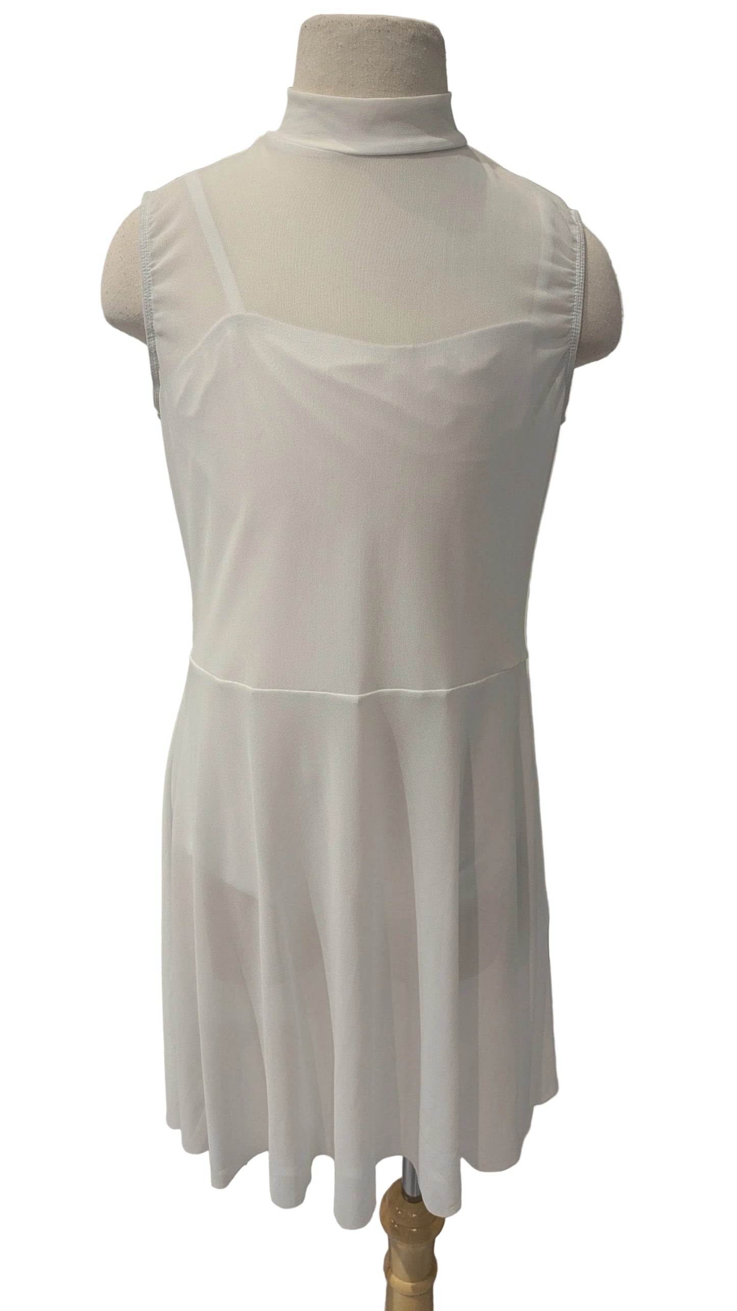 White Mesh Dress