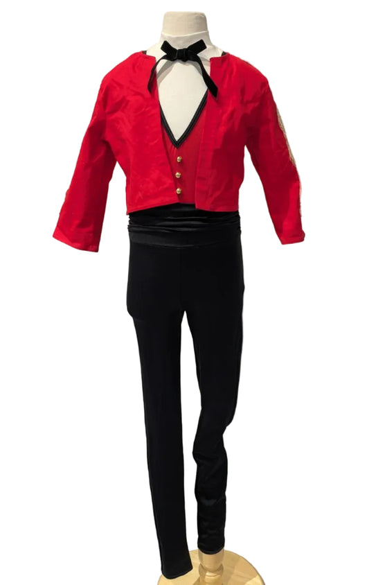 Red Jacket with Bowtie Unitard set
