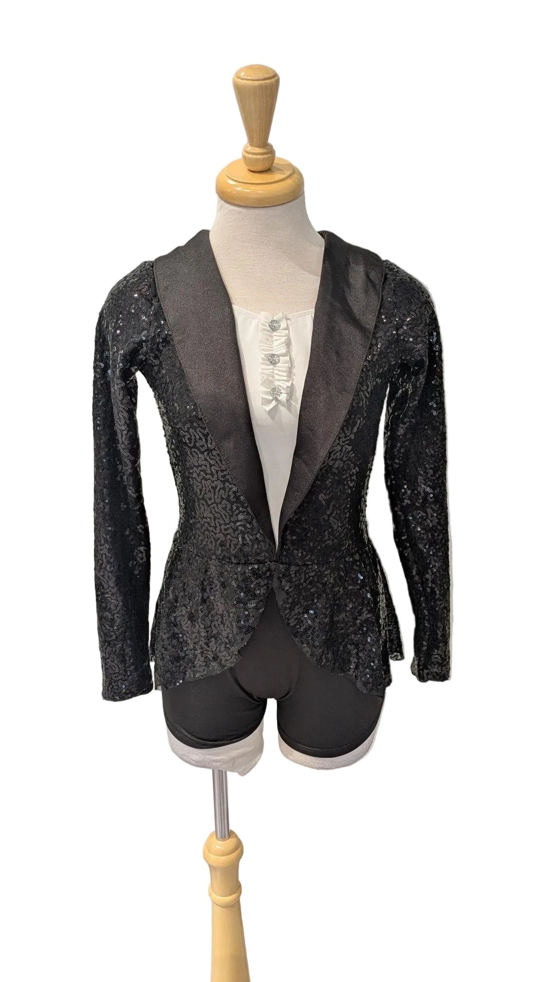 Tuxedo-themed Bodysuit