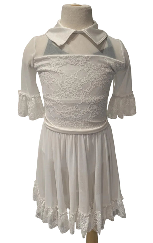 White Lace Baby Doll Dress