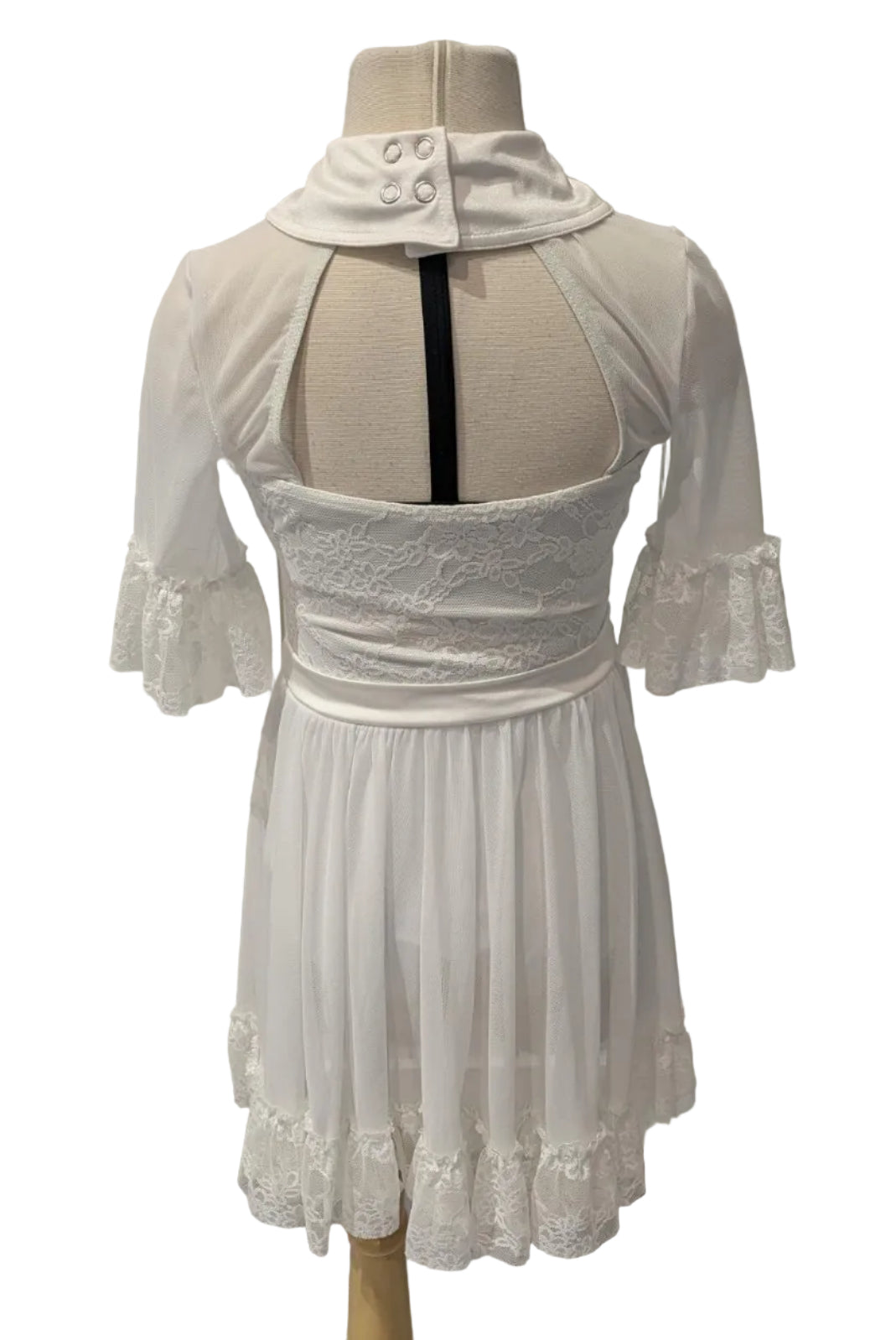 White Lace Baby Doll Dress