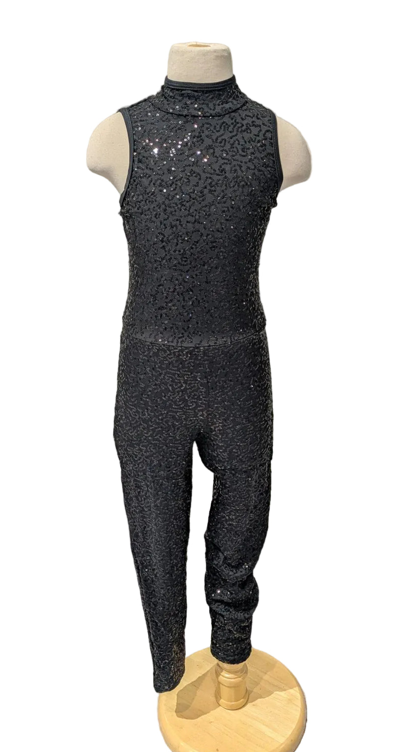 Black Sequin Unitard
