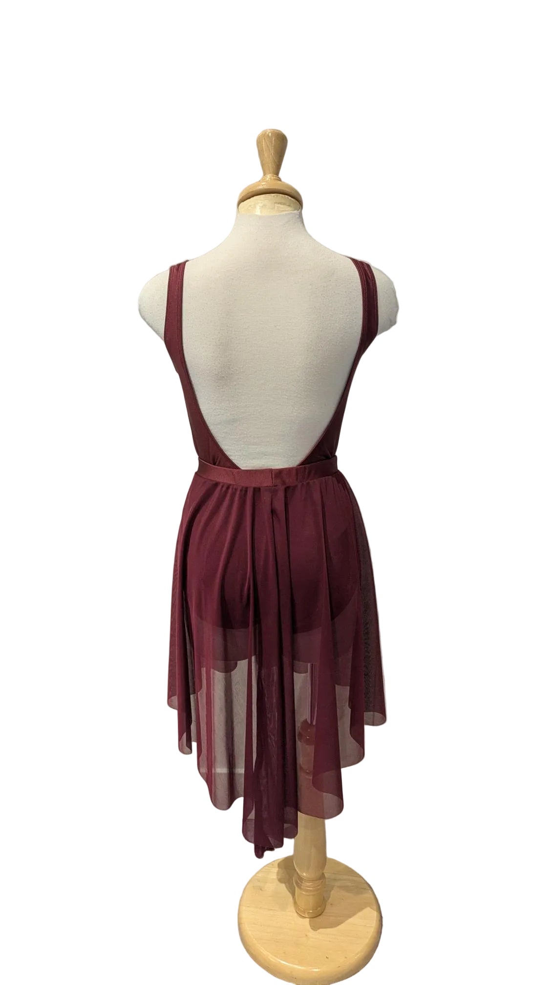 Burgundy Bodysuit and Skirt