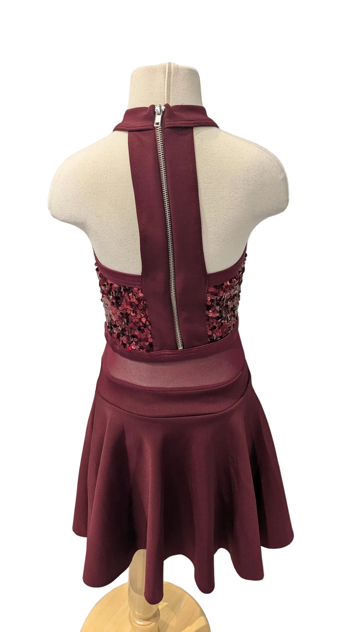 Burgundy Jazz Dress