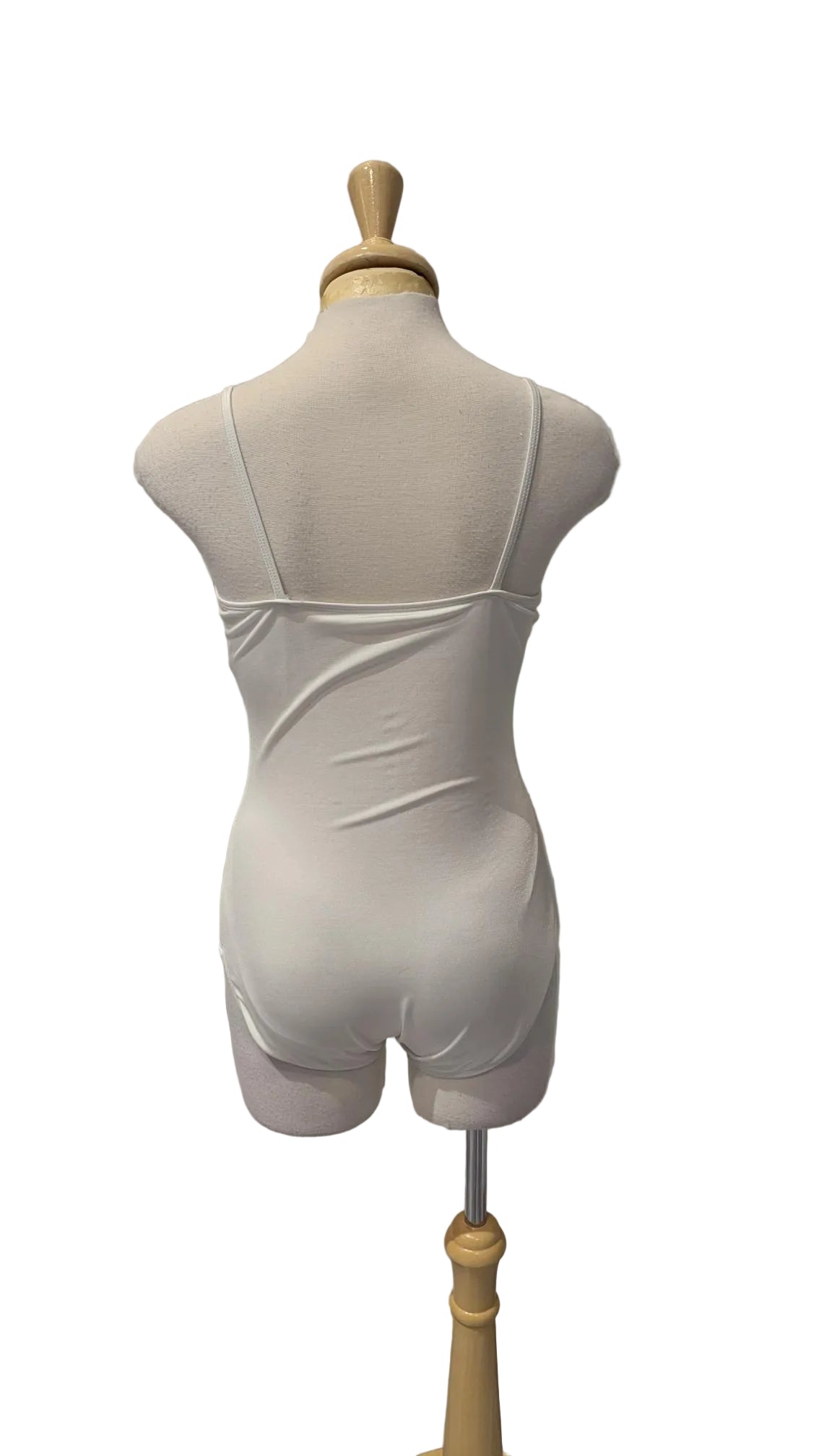 White Mesh Dress with a Camisole Bodysuit