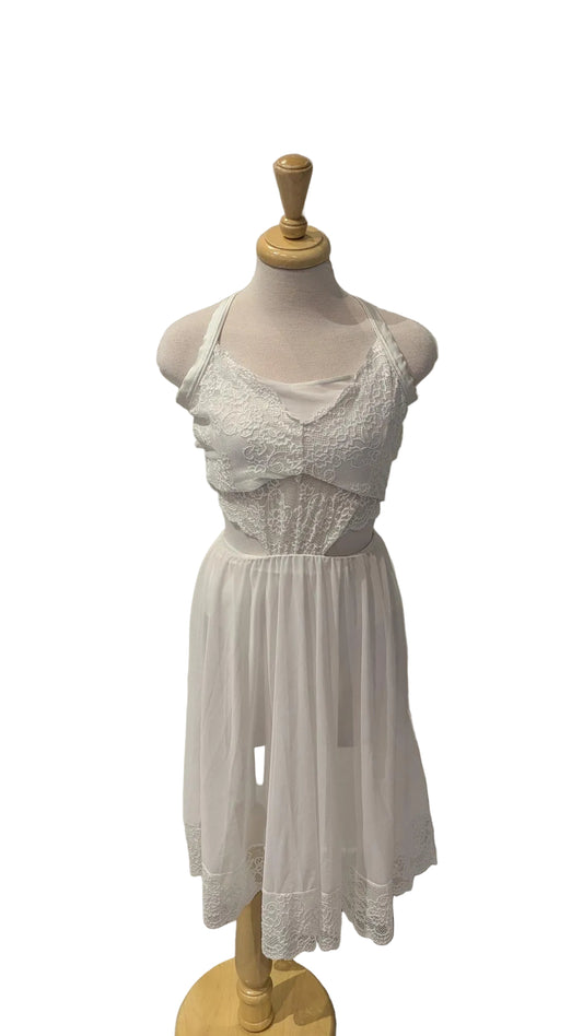 White Lace Long Dress