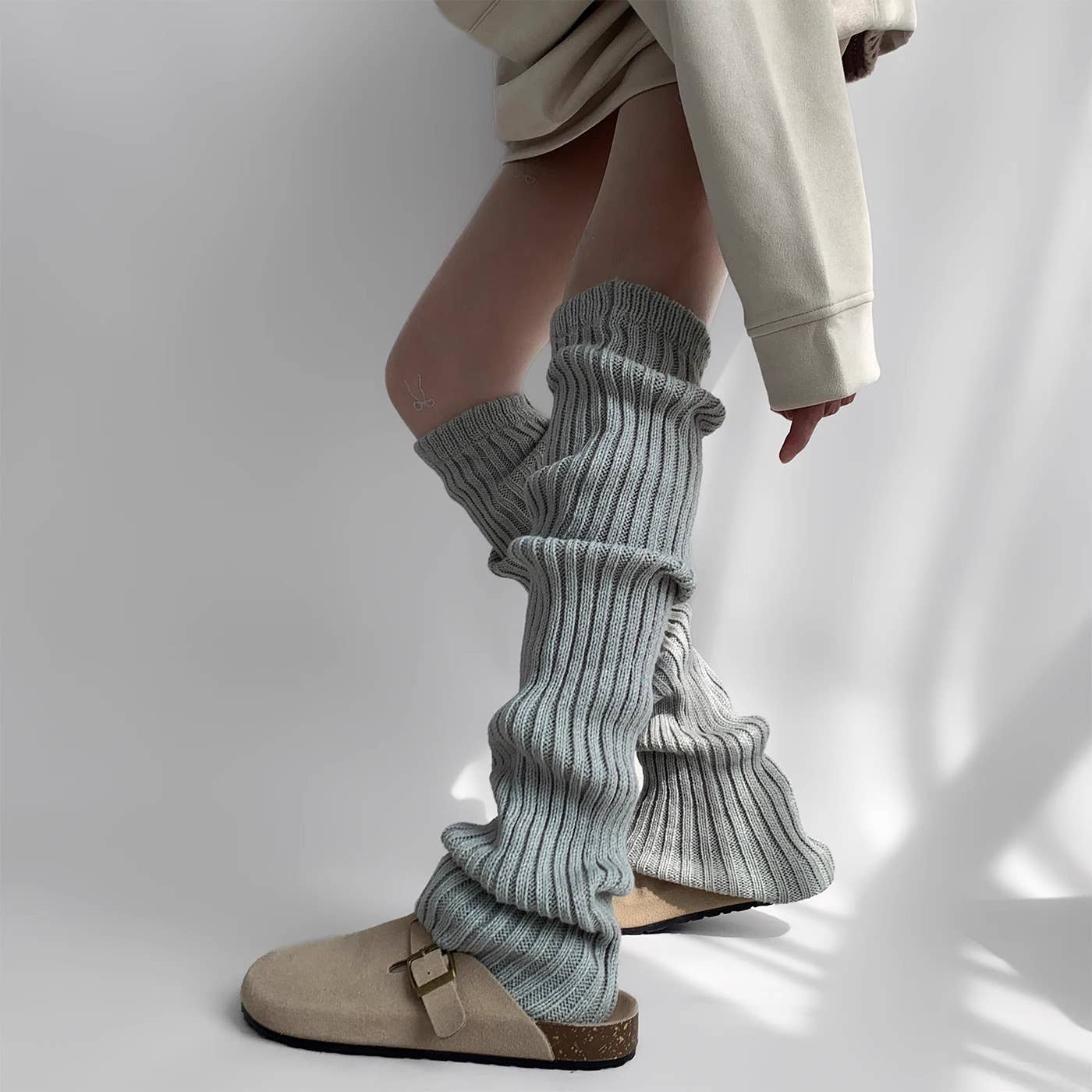 Chunky Ribbed Knit Leg Warmers