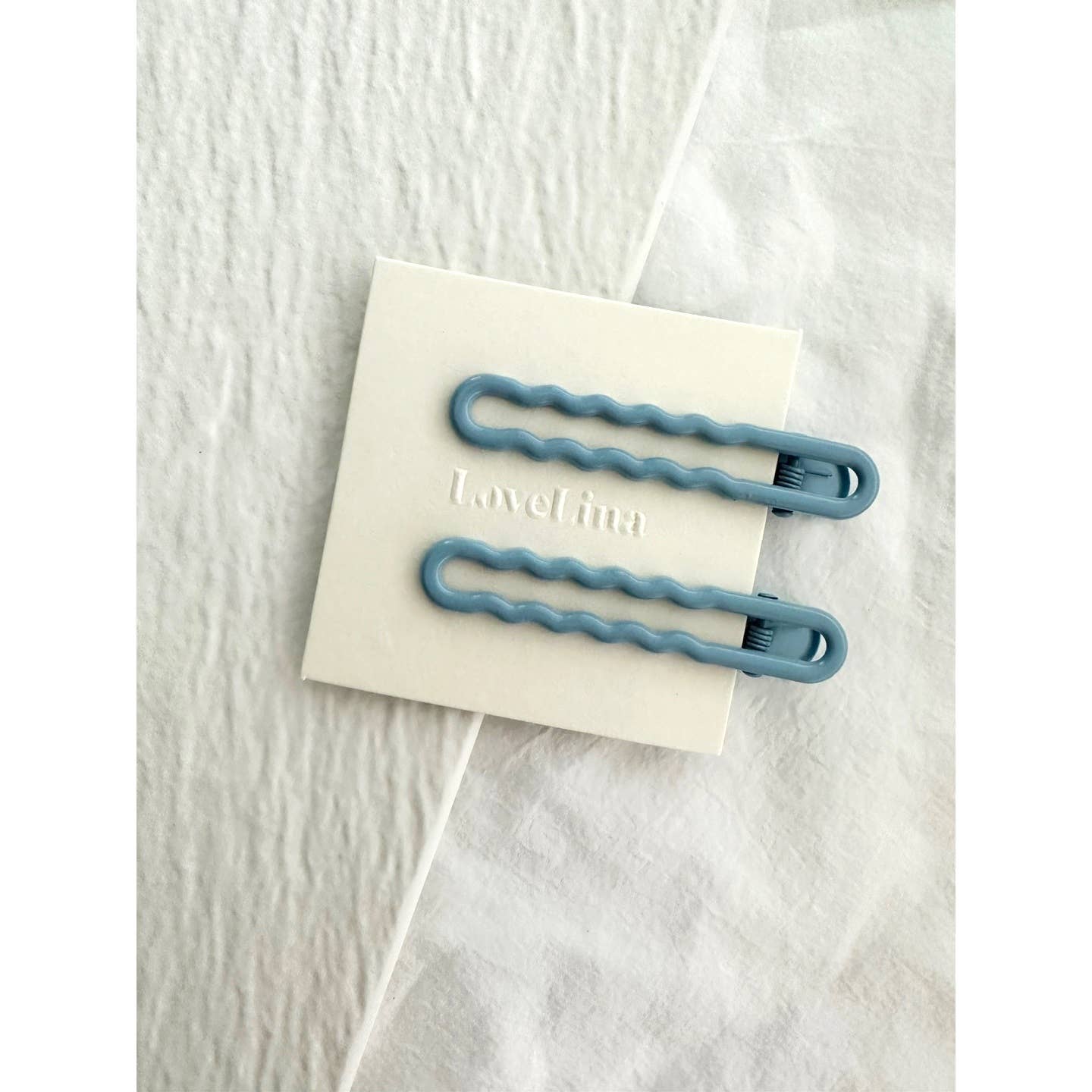Wavy Muted Coloured Hair Clips