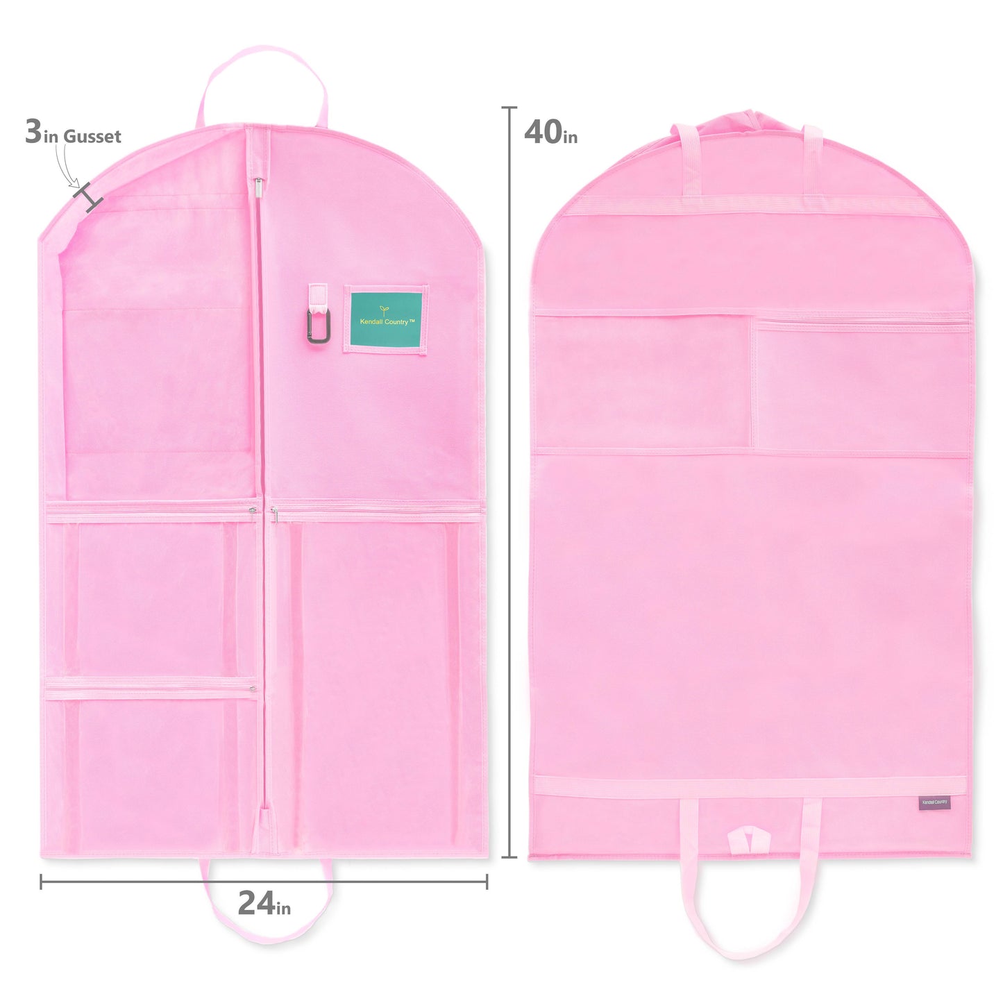 Kendall Country - 40" Garment Bag with pockets for Costumes, Clothing Storage