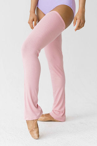 No-Slip Legwarmer: Light Pink Rib