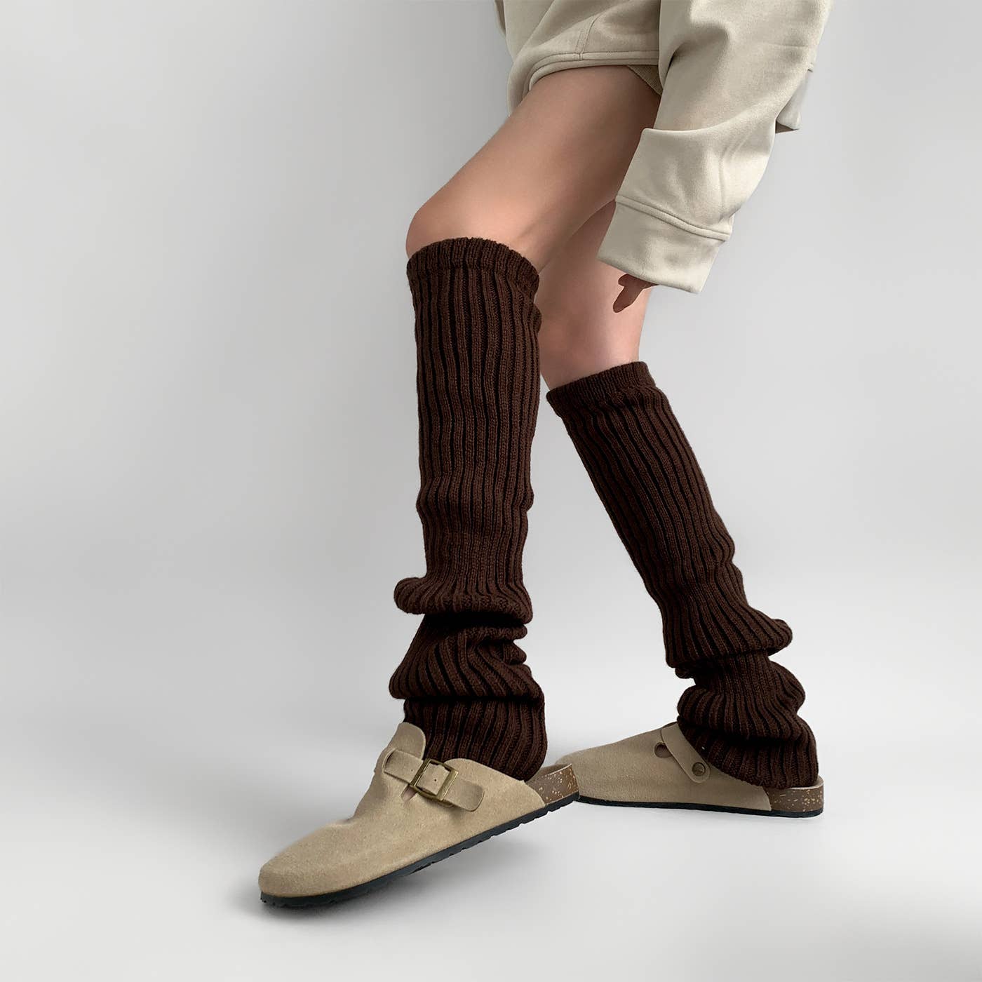 Chunky Ribbed Knit Leg Warmers