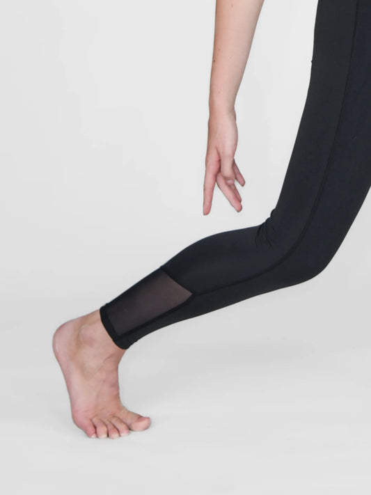 Recycled Poly Legging with Mesh Insert