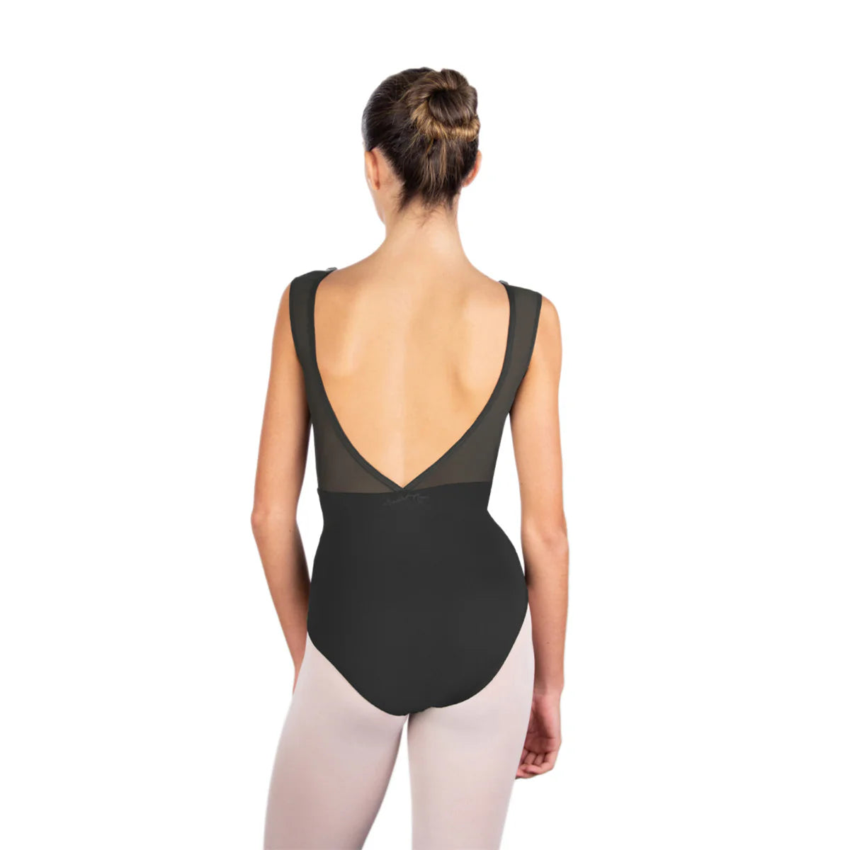 Ballet Rosa "Caprice" Crewneck Lace-Front Leotard