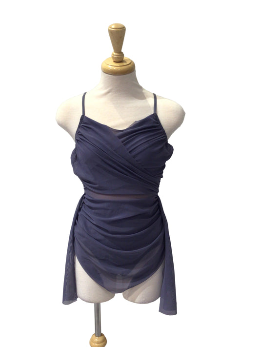 Blue Grey Short Lyrical Dress