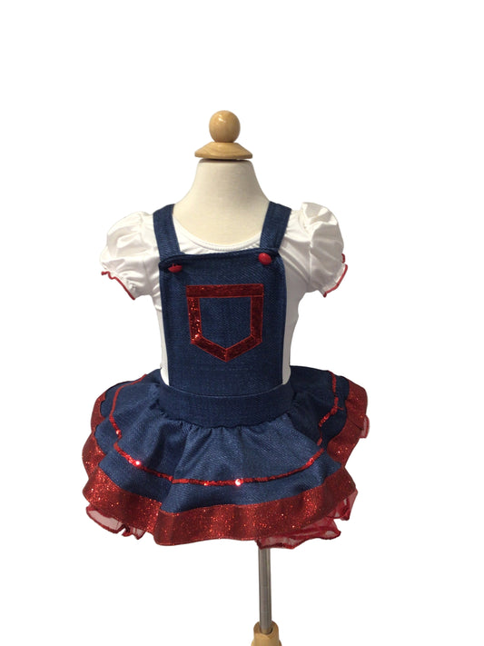 Blue Farm Girl Tutu