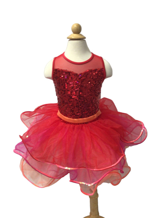 Red and Pink Sparkle Tutu