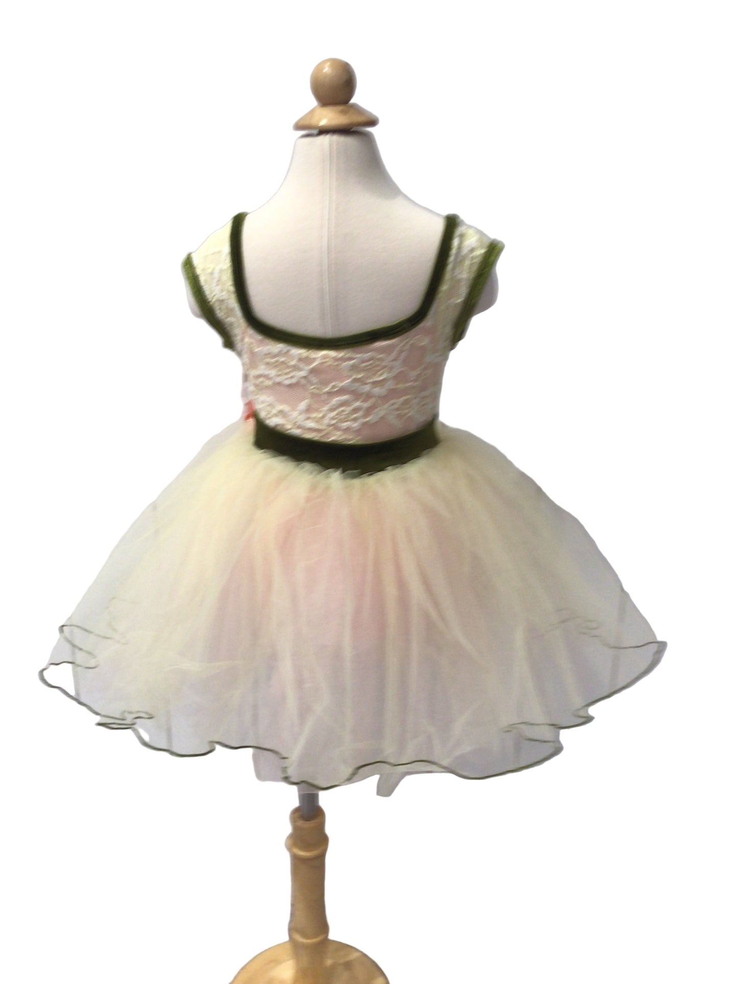 White Pink and Green Tutu