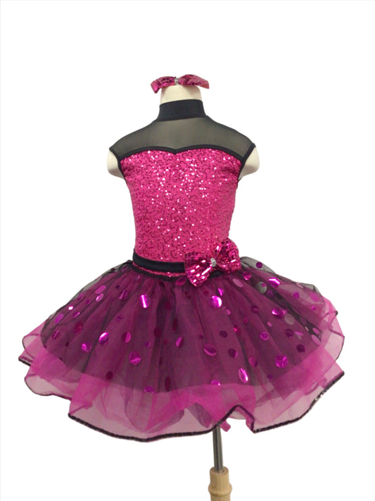 Black and Fuchsia Jazz Tutu