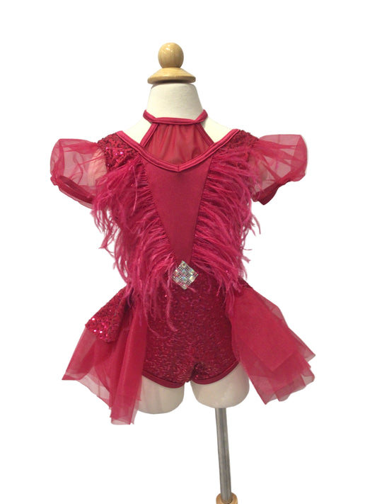 Fuchsia Half Skirt Jazz