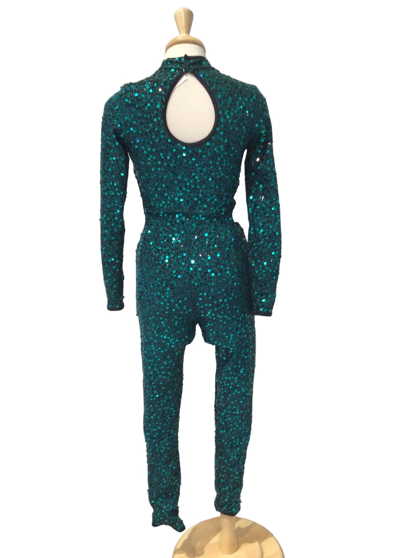 Teal Sequin Unitard