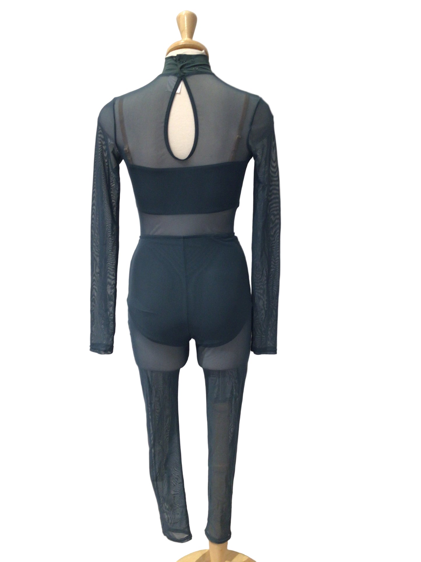 Blue Mesh Unitard